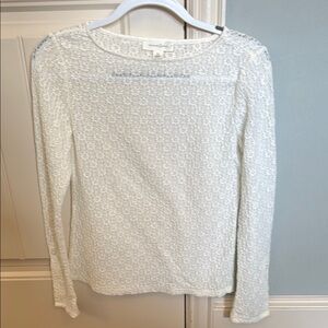 Elegant White Lace Women's Top